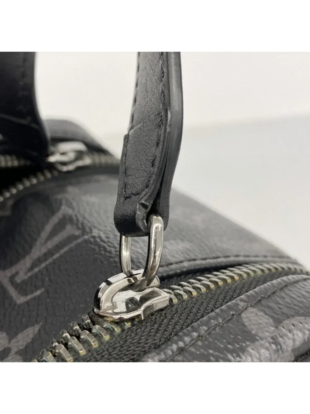 Louis Vuitton Handbag Monogram Eclipse Dopp Kit Black